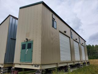 Unit R-07 Unused Filterboxx/Streamline Energy Services 14 Ft. x 80 Ft. Filter Building c/w  Control Panels, Stainless Steel Piping, (2) End Doors, (2) Side Doors, Roll Up Doors, Lights and Wired, I-Beam Mtd. *Note: SN OBL, Buyer Responsible For Loadout, This Item Is Located North Of Lac La Biche For More Info Contact @780-935-2619*