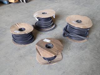 (4) Spools of Wurth 1/4 In., 1/2 In. and 5/8 In. Split Wire Loom, *Note: Unknown Quantities*