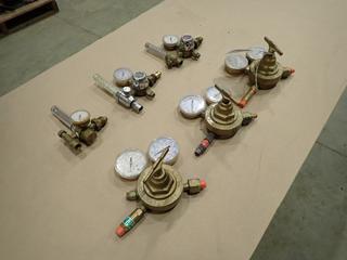 Qty of Assorted Victor Equip. Co. Welding Gas Regulators and Flow Meters