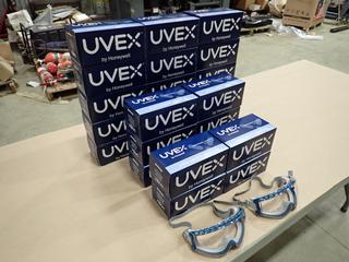 (25) Unused Pairs of Honeywell Uvex Stealth S39610C Safety Goggles