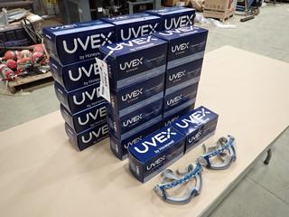 (25) Unused Pairs of Honeywell Uvex Stealth S39610C Safety Goggles  (S-2-3)
