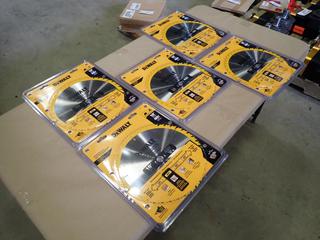 (5) Unused DeWalt 40T 10 In. General Purpose Saw Blades  (F-2)