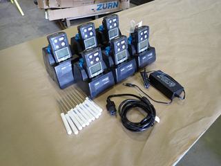 (6) Ventis MX4 Gas Monitors w/ 6-Bank Charger  (F-2)