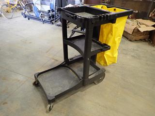 Rubbermaid Commercial Janitor Cart w/ Collection Bag  (H)
