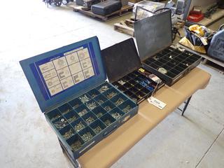 Assorted Cases of Parts, Hardware and Supplies, Including: Electrical Terminals, Nuts, Bolts, Machine Screws and More  (T-2-3)