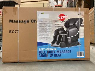 Unused Zero Gravity Full Body Massage Chair W/ Heat Recliner **Located Offsite At 15222 135 Ave, Edmonton Call Chris For More Information 587-340-9961**