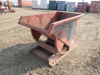 Self Dumping Bin w/ Fork Pockets, 5 Ft. X 5 Ft. X 34 In.  (Row 4)
