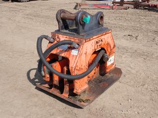 NPK Model C4C Hydraulic Vibratory Excavator Plate Compactor. SN 1N7433