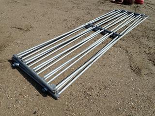 (3) 5-Rail Corral Gates, 16 Ft. Opening X 4 Ft.(H)