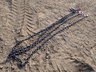 Crosby Double Hook 3/8 In. Lifting Chain, 12,300 lbs. Lifting Capacity, 15 Ft. Reach, SN 5244