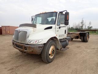 2007 International 4300 SBA 4X2 Cab And Chassis c/w International DT466 7.6L 210hp Diesel Engine, 5-Spd Allison Transmission, 33,000lb GVWR, 12,000lb Fronts, 21,000lb Rears, 258 In. W/B And 11R22.5 Tires. CVIP 02/2024. Showing 17,629hrs, 357,610kms. VIN 1HTMMAAP37H362071  