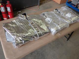 (3) Unused 45 In. Aluminized Welding Coats, Size M   (B-1)