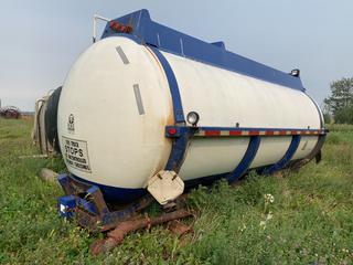 2003 Quicksilver 16,000L Water Tank, S/N: 2971003 **LOCATED OFFSITE Approx. 15 Minutes South Of Fort Saskatchewan Yard, Buyer Responsible For Loadout, Call Chris For Info @ 587-340-9961**