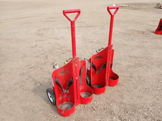 (2) Scott Health & Safety Model 805826.01 Mobile Air Supply Carts, SN 54225 and SN 38942
