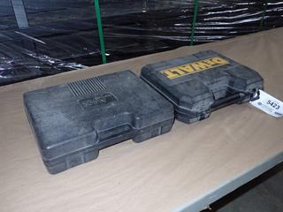 DeWalt DW952 3/8 In. Drill, SN 24924, (2) Batteries, Battery Charger and Carrying Case, c/w Max Power 18V Drill, (2) Batteries, Battery Charger and Carrying Case   (G-2)