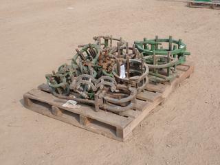 Qty of Assorted 3 In. - 14 In. Pipe Alignment Clamps