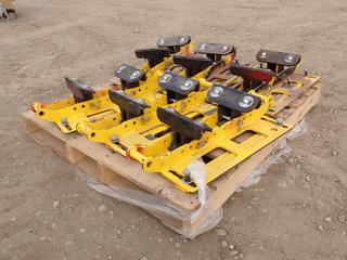 Qty of (6) LJ Welding and Machine MDR-200 1-Ton Multi-Directional Beam Clamp Rollers