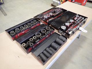 Qty of Assorted Incomplete 3/4 In. Dr. Socket Sets  (D-2)