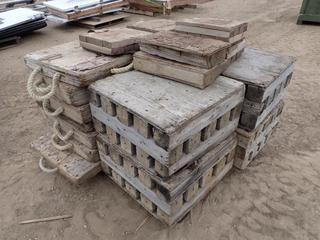 Qty of Assorted Wood Blocking Pads