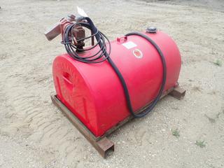 2017 Tidy Tanks 450L Fuel Tank c/w Fill-Rite 12VDC Pump, Hose And Nozzle *Note: This Item Is Located Offsite In Alberta Beach, For More Info Contact Richard @780-222-8309*