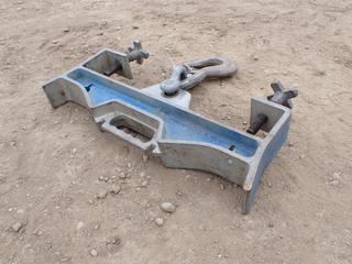 Forklift Lifting Hook, Double Fork Swivel