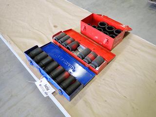 (3) Impact Socket Sets: (2) 3/4 In. and (1) 1 In., *Note: (2) Incomplete Sets*  (D-2)