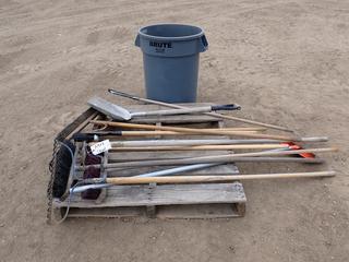 Brute Garbage Can c/w Qty of Assorted Hand Tools