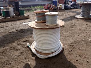 Qty of 1/16 In. 7 X 7 Galvanized Cable c/w Heavy Duty Pulling Rope