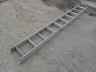 20 Ft. Aluminum Extension Ladder *Note: (1) Rung Broken, This Item Is Located Offsite In Alberta Beach, For More Info Contact Richard @780-222-8309*