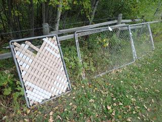 (2) 6 Ft. X 45 In. Fence Gates c/w 33 In. X 47 In. Gate *Note: This Item Is Located Offsite In Alberta Beach, For More Info Contact Richard @780-222-8309*