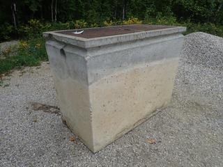 Concrete Sump Basin, 5 Ft. X 33 In. X 46 In. *Note: This Item Is Located Offsite In Alberta Beach, For More Info Contact Richard @780-222-8309*