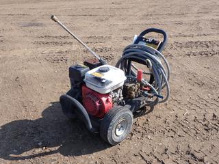 Power Jet Portable Industrial Pressure Washer c/w Honda Gas Engine, *Note: Running Working Condition as per Consignor*