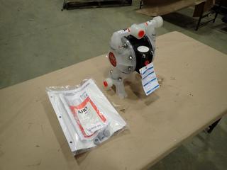 Unused Ingersoll Rand ARO Model PD05P-ARS-PAA-B 1/2 In. Diaphragm Pump, 100 PSI, SN SPF2291 073  (G-1)