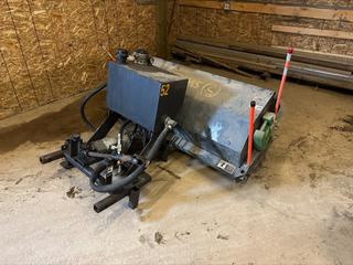 Paladin Sweepster Model: S26C5SM14TALET 4 Ft. Hydraulic Angle Sweeper. SN: 133016, Fits John Deere Mower Model: 1545 (Lot# 1170, 1171) **LOCATED OFFSITE @ Fort McMurray Airport, 547 Snow Eagle Drive, Fort McMurray, AB Call Chris For Info @ 587-340-9961**