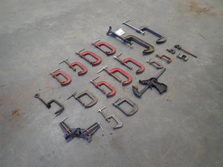 Qty Of 2 In, 4 In, And 6 In. C-Clamps  *Note: This Item Is Located Offsite In Alberta Beach, For More Info Contact Richard @780-222-8309*