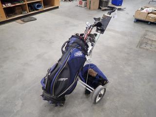 Wilson Golf Club Set w/ Hyperdrive Driver, Killer Whale Woods, Bag And SW Cart *Note: This Item Is Located Offsite In Alberta Beach, For More Info Contact Richard @780-222-8309*