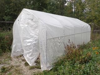 20 Ft. X 10 Ft. X 8 Ft. Greenhouse *Note: Buyer Responsible For Loadout, This Item Is Located Offsite In Alberta Beach, For More Info Contact Richard @780-222-8309*