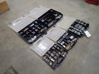 Qty Of (5) Storage Cases c/w Nuts, Bolts, Screws, Lock Nuts And Assorted Supplies *Note: This Item Is Located Offsite In Alberta Beach, For More Info Contact Richard @780-222-8309*