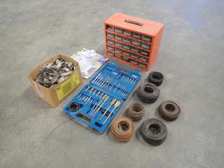 25-Compartment Storage Bin c/w Qty Of Tie Wire, Hose Clamps And Assorted Supplies *Note: This Item Is Located Offsite In Alberta Beach, For More Info Contact Richard @780-222-8309*