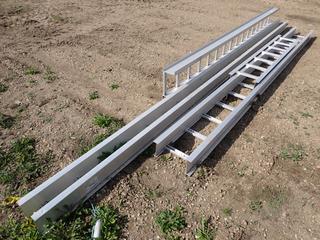 (4) Electric Tray Ladders: (1) 86 In., (1) 186 In., (1) 14 Ft. and (1) 236 In.  (Row 4)