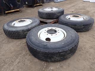 (4) Assorted Brand 12R22.5 Tires