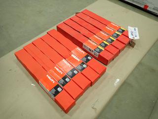 Qty of (5) Hilti SPX-L 1 In. X 12 In. Diamond Core Drill Bits c/w (5) Hilti DD-BI 1 In. X 12 1/2 In. Core Bit Extensions  (G-1)