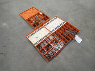Qty of Storage Cases c/w Nuts, Bolts, Screws, Pins And Washers *Note: This Item Is Located Offsite In Alberta Beach, For More Info Contact Richard @780-222-8309*