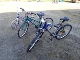 Carrera 6000 Bike c/w Mountaineer SL Norco Bike And Tech Team Sparkles Bike *Note: Tires Require Air* *Note: This Item Is Located Offsite In Alberta Beach, For More Info Contact Richard @780-222-8309*