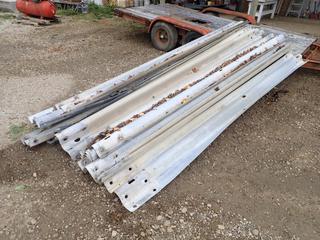 Qty Of 13 Ft. 7 In. Guardrails *Note: Some Bent, This Item Is Located Offsite In Alberta Beach, For More Info Contact Richard @780-222-8309*