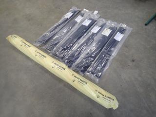 Qty Of (8) Packs Of Unused Clearco 36 In. Heavy Duty Cable Ties c/w Roll Of Vapor Barrier *Note: Length Unknown, This Item Is Located Offsite In Alberta Beach, For More Info Contact Richard @780-222-8309**