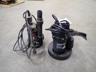 Red Lion 115V Submersible Pump c/w Mastercraft 115V Submersible Pump *Note: This Item Is Located Offsite In Alberta Beach, For More Info Contact Richard @780-222-8309*