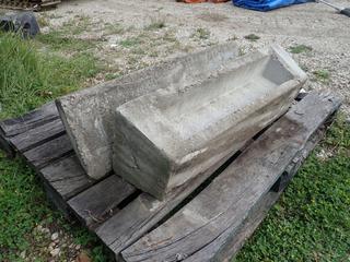 (2) 31 In. X 11 In. X 8 In. Concrete Pads *Note: This Item Is Located Offsite In Alberta Beach, For More Info Contact Richard @780-222-8309*
