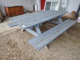 Hot Spring Picnic Table, 7 Ft. X 6 Ft. X 30 In. *Note: This Item Is Located Offsite In Alberta Beach, For More Info Contact Richard @780-222-8309*