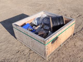Qty of Assorted Electrical Cords, Plunge Adaptors, Conduit Pipe Clamps and Misc Supplies